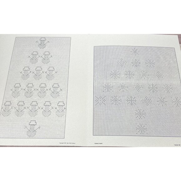 Cross Stitch Pattern Booklet For Christmas Tree Pillow Designs - Picture 3 of 3
